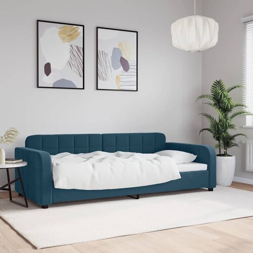  Dnevni krevet plavi 90 x 200 cm baršunasti Cene