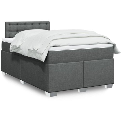  box spring s madracem tamnosivi 120 x 190 cm tkanina Cijene