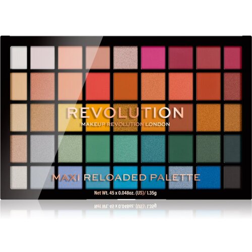 Makeup Revolution Maxi Reloaded Palette paleta pudrastih senčil za oči odtenek Big Shot 45x1.35 g Cene