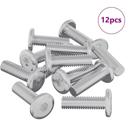 vidaXL Vijak 12 pcs srebrna 8 x 25 mm Jeklo, (5000163815) Cene