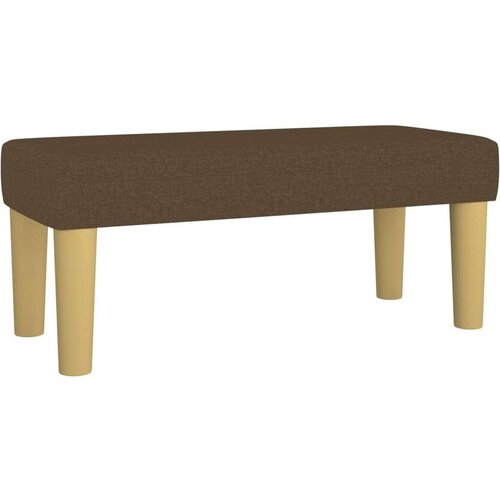 VidaXL Krevet s oprugama i madracem tamnosmeđi 90 x 190 cm od tkanine Slike