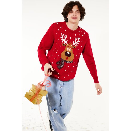 Trendyol Sweater - Red - Regular Slike