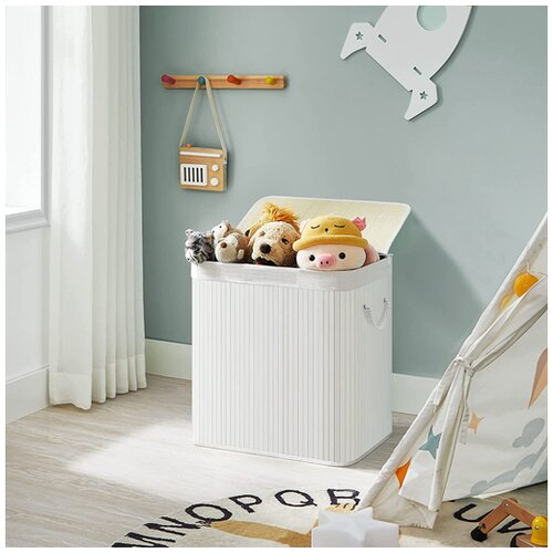 Songmics kosara za perilo White 3 x 50 l, bela, LCB091W01 Cene