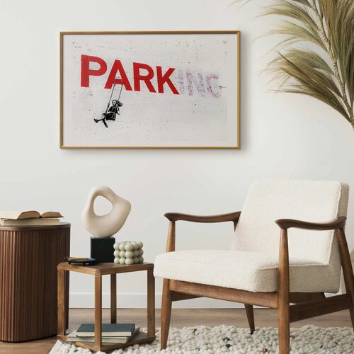  Plakat - Park-ing 30x21 Zlatni okvir s margom Cene
