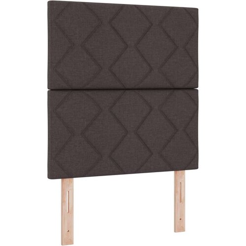 VidaXL Krevet Tamnosmeđi 80x200 cm od tkanine Slike