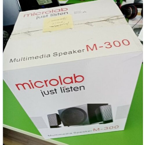 Microlab Outlet-M-300 aktivni drveni zvucnici 2.1 sistem 38W RMS(14W, 2x12W) 3.5mm 15 Slike