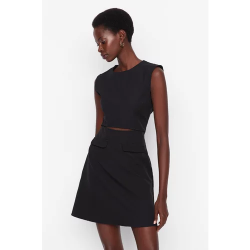 Trendyol Black Pocket Detailed Dress
