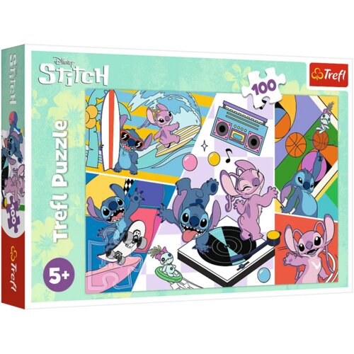  Puzzle 100pcs. Memories Lilo&amp;amp;Stitch Trefl 16473 Slike