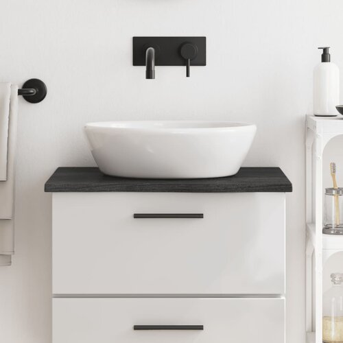 VidaXL Kopalni&amp;scaron;ki pult temno siv 60x50x2 cm obdelan trden les Slike