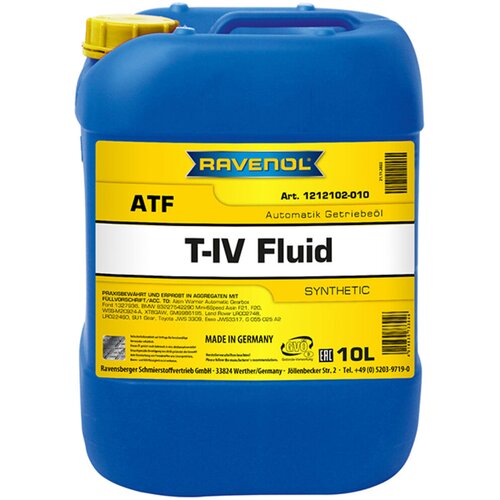RAVENOL Ulje za automatski menjač ATF T-IV Fluid, 10L Cene