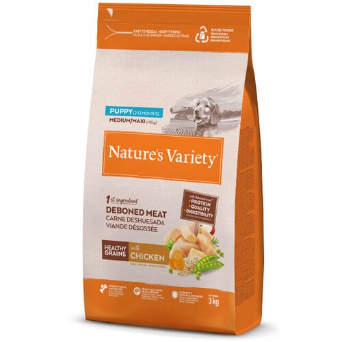 Nature’s Variety Nature's Variety Healthy Grains Dog Med/Max Puppy - pi&scaron;čanec 3 kg Cene