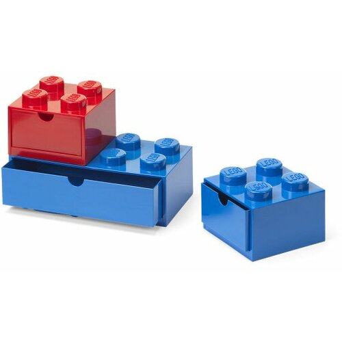 Lego set stonih fioka crvena, plava 3/1 Slike