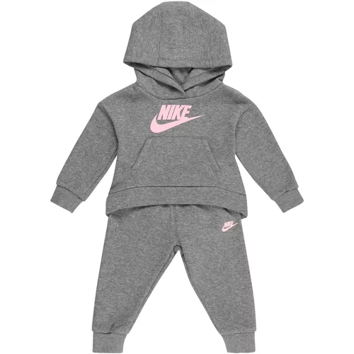 Nike Sportswear Jogging komplet siva melange / roza