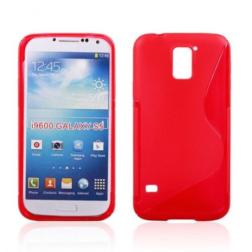  S silikonski ovitek Samsung Galaxy S5 G900 rdeč Slike
