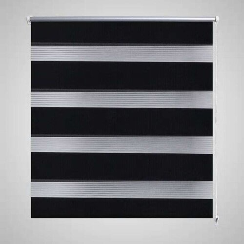 vidaXL Rolo crne zavjese sa zebrastim linijama 70 x 120 cm Cene