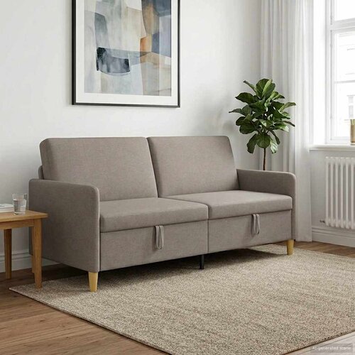 SOFA s pohranom Sivosmeđa 192 x 78 x 87 cm Poliester Cene