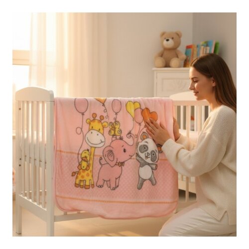  Bebi ćebe Jungle -100x120cm Pink color ( VLK000363-junglepink ) Cene