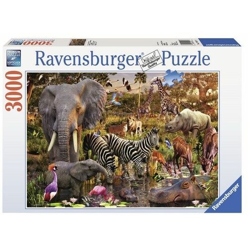 Ravensburger puzzle - Afričke životinje - 3000 delova Slike