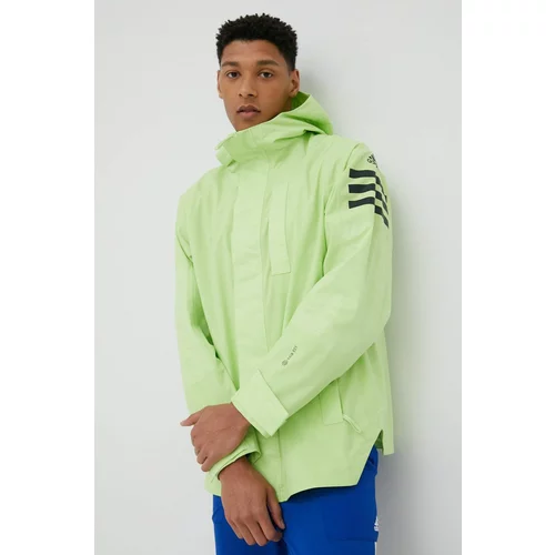 Adidas Vodoodporna jakna Utilitas moška, zelena barva