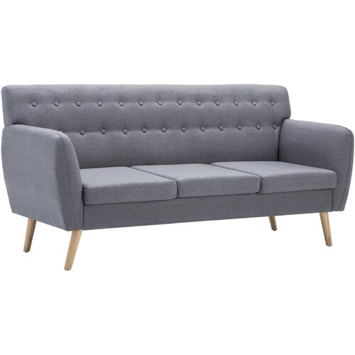 Maison Chic kavč - Sofa - Kanape trosed z oblogo iz blaga 172x70x82 cm svetlo siv, (21727623) Slike