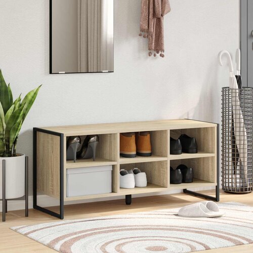 VidaXL ormar za cipele sonoma 60 x 35 x 44 cm konstruirano drvo Slike