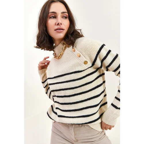 Bianco Lucci Sweater - White - Regular fit