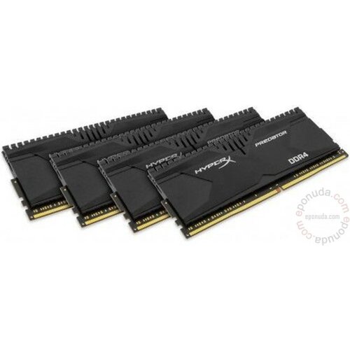 Kingston HyperX Predator (T2) 16GB Kit 4x4GB DDR4 2800MHz HX428C14PB2K4/16 ram memorija Slike