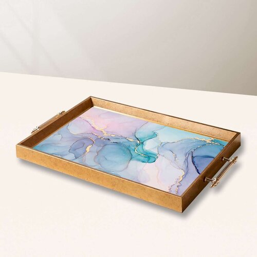 Aberto Design Poslužavnik TPEA10028 50 x 29 x 3.5 cm, Šareni Cene