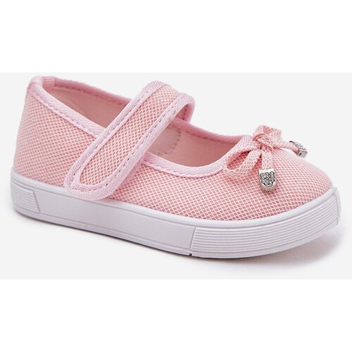 Boto Children's ballet flats with bow pink Amirinas Cene