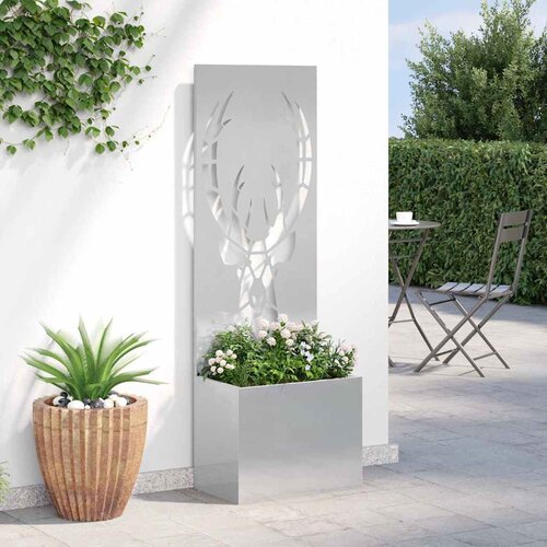  Privatnost u vrtu Srebrna 50 x 32 x 150 cm Nehrđajući čelik Slike
