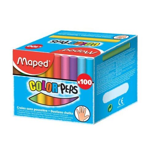 Maped Kreda za crtanje, 100 komada, &amp;Scaron;arene Slike