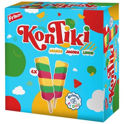 FRIKOM DOO FRIKOM DOO Sladoled Kontiki jagoda multipack 280ml Slike