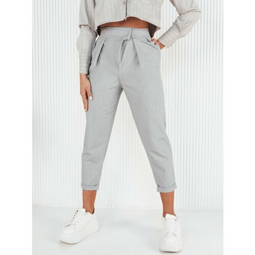 DStreet BAFROT Women's Trousers Grey Slike
