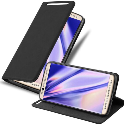 Cadorabo Ohi&scaron;je, združljivo z ZTE Axon 7 v nočna črna - Za&scaron;čitni ovitek z magnetnim zapiranjem, stoječo funkcijo in režo za kartice, (20558398) Cene