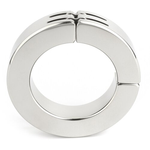 Mr. Steel Hinged Magnetic Cockring 50mm Silver Cene