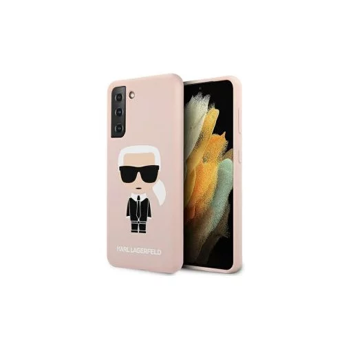 Karl Lagerfeld Originalen ovitek KLHCS21SSLFKPI za Samsung Galaxy S21 G991 roza silikonska zaščita - Full Body Iconic