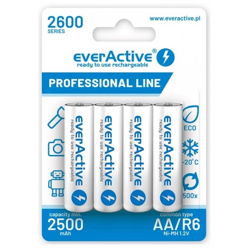  Polnilne baterije EVERACTIVE AA, 4/1 2600 professional line Cene