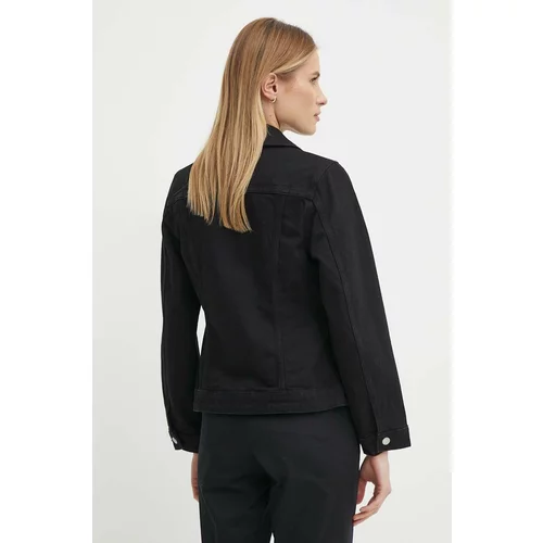 Sisley Jeans jakna ženska, črna barva