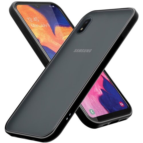  Ohi&scaron;je, združljiv s Samsungom v zamrznjenem črnem - hibridnem za&scaron;čitnem pokrovu s TPU silikonom v notranjosti in mat plastičnim hrbtom, (20565625) Cene