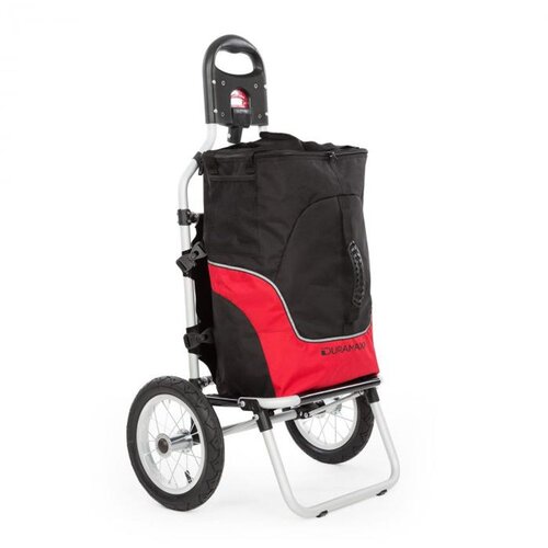duramaxx Carry Red, voziček za bicikel, ročni voziček, maks. nosilnost 20 kg, črno rdeč Cene
