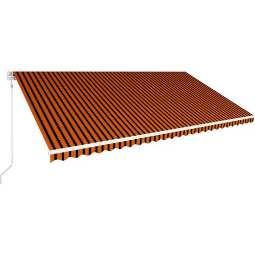  Avtomatsko zložljiva tenda 600x300 cm oranžna in rjava, (20610548) Cene