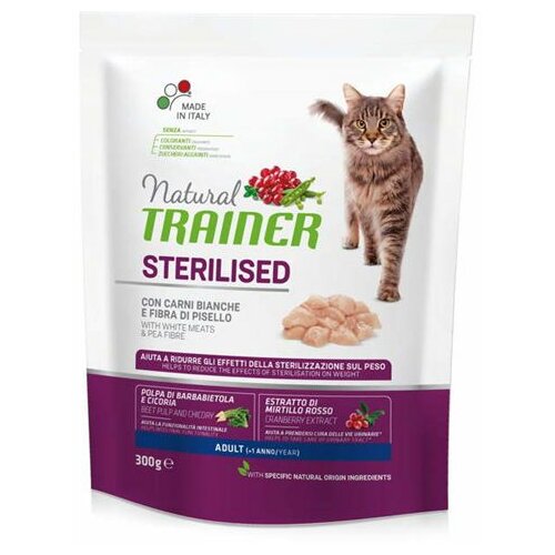 Trainer Natural hrana za sterilisane mačke Adult Belo meso 1.5kg Slike