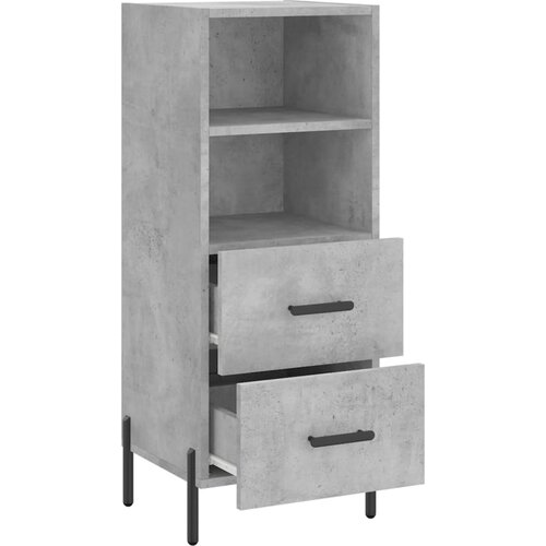  Komoda siva boja betona 34,5x34x90 cm od konstruiranog drva Slike