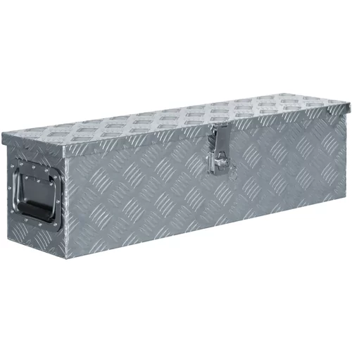  Aluminijska kutija 80,5 x 22 x 22 cm srebrna