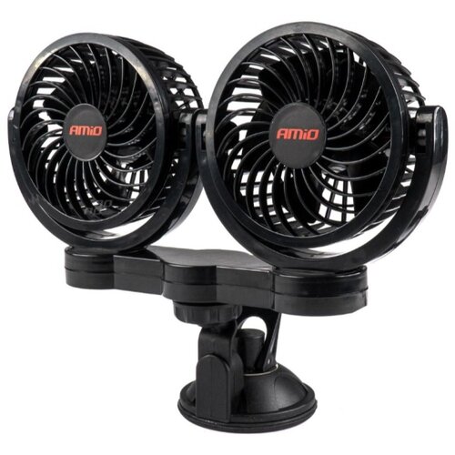 Shumee DVOJNI AVTO VENTILATOR 4" 12V Z PRISESKOM, (21390985) Cene