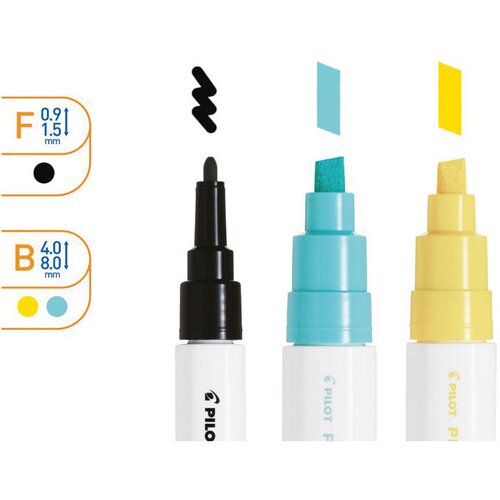  Set 3 markera i jastučnica diy kit pintor pilot blister Slike