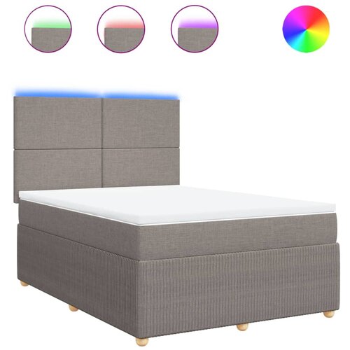 Maison Chic Box spring postelja - Vzmetna postelja z vzmetnico taupe 160x200 cm blago SL17493, (21882926) Cene