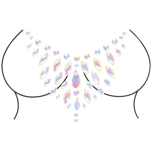 Ouch! Glow in the Dark Body Jewelry Stickers Chest OU855GLO Slike