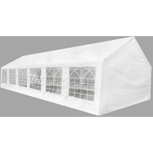 vidaXL Vrtni &scaron;otor 12x6 m bel - - Bela - 111.8 - Cene