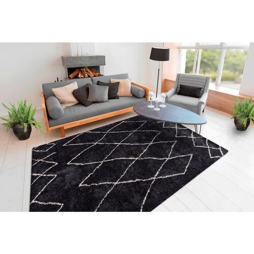 Kayoom PREPROGA Z VISOKIM FLOROM Orlando 200/290 cm antracit Slike